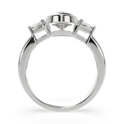 Emilia Oval Cut Trilogy 3 Stone Engagement Ring Setting - Nivetta